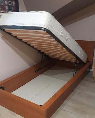 letto contenitore e materasso
