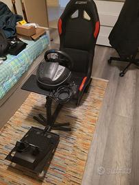 Postazione di guida + volante Thrustmaster T300