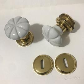 Maniglia Pomo Pomello Poggi e Mariani oro lucido e