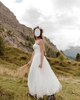 Abito da sposa semplice ed elegante- stile boho
