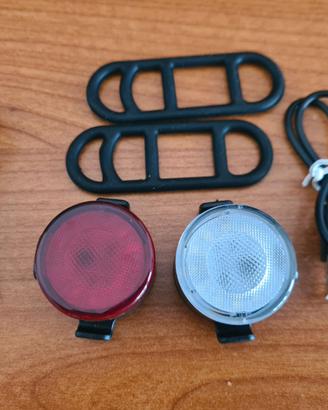set luci per bicicletta a led