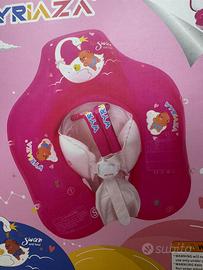 Salvagente neonato con parasole Rosa – NUOVO