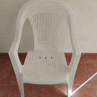 Sedia Bianca da Esterno