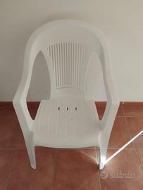 Sedia Bianca da Esterno