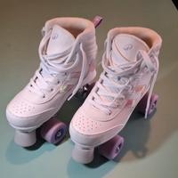 Pattini a rotelle Oxelo Quad 100 LILA da Donna