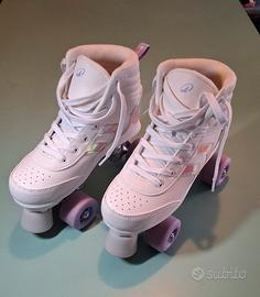 Pattini a rotelle Oxelo Quad 100 LILA da Donna