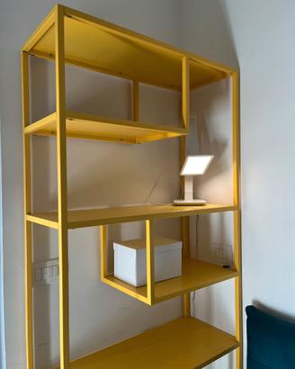 Libreria metallo gialla Sklum Thura 85x190