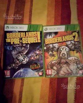 Giochi x box 360 Bordelands 2 e the pre-sequel