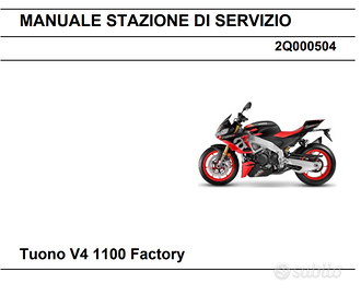 LIBRETTO OFFICINA APRILIA TUONO V4 2021/2023