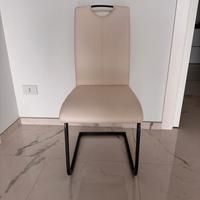 Sedie ecopelle panna