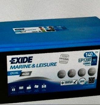 Batteria AGM EXIDE DUAL EP 1200 140 AH