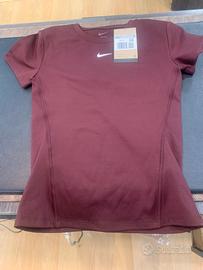 T-shirt NIKE donna bordeaux
