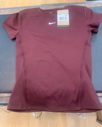 T-shirt NIKE donna bordeaux