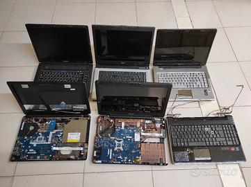 Lotto n. 6 notebook usati uso ricambi