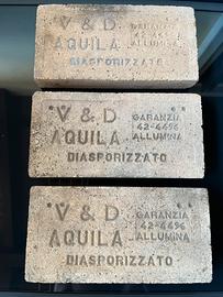 3 Mattoni Refrattari Storici V&D Aquila