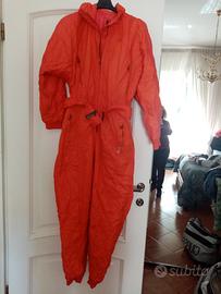 set tuta sci Vdev arancio e guanti diadora tg 6½