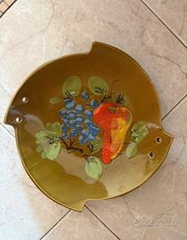 Piatto frutta ceramica vintage