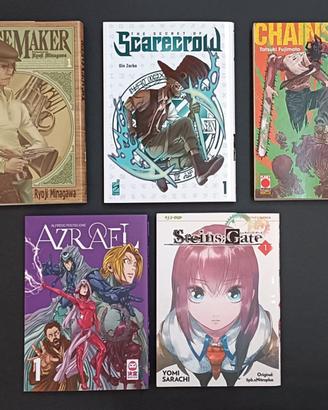 Primi volumi manga vari (Azrael,Chainsaw Man,...)