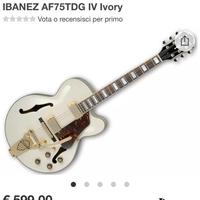 Chitarra semiacustica Ibanez AF75TDG IV Ivory