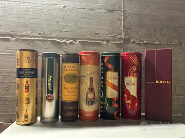 Box vuoti Champagne Whisky Gin Fernet
