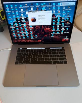 MacBook touch bar  15 pollici 2017  i7