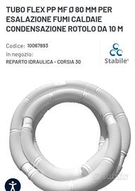 tubi scarico caldaia 80 e 60 mm