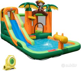 Castello gonfiabile bambini 460x285x230cm 680W