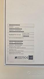 MacBook Pro 13" 2018– i7 - 16GB RAM-batteria nuova