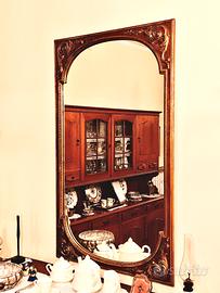 Specchio vintage con cornice in legno