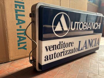 INSEGNA LUMINOSA AUTOBIANCHI VINTAGE