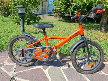 bicicletta b-twin 500 + rotelle