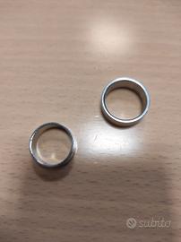 Set 2 anelli acciaio 