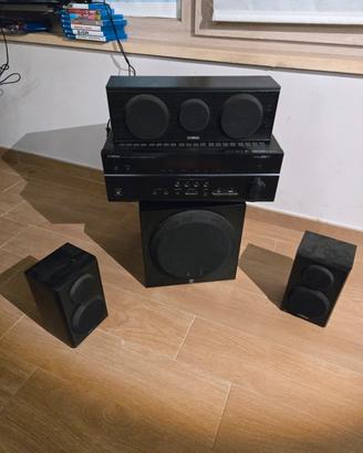 impianto Dolby surround 5.1 yamaha