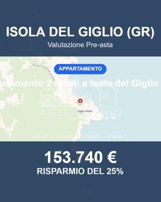Immobile in asta di 43 m² a Isola del Giglio
