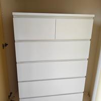Cassettiera MALM IKEA bianca