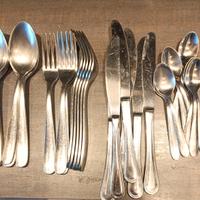 set da sei posate in acciaio 