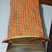 letto culla per bambole in legno 
