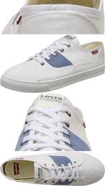 sneakers Levi's bianca con denim n 40