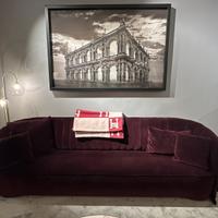 Divano bordeaux velluto Rugiano Manta