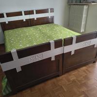 coppia letti singoli antiquariato