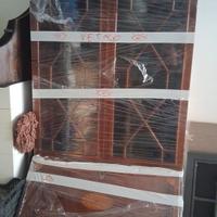 credenza antica intarsiata