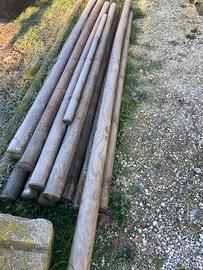 Pali di legno trattati  autoclave diametro 100 mm