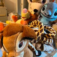 Peluche di varie dimensioni e vari giochi