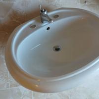 Set bagno: wc, bidet, lavabo ceramica madreperlata