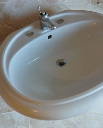 Set bagno: wc, bidet, lavabo ceramica madreperlata