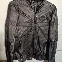 giacca moto vintage in pelle 