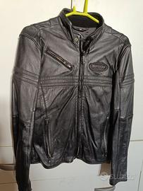 giacca moto vintage in pelle 