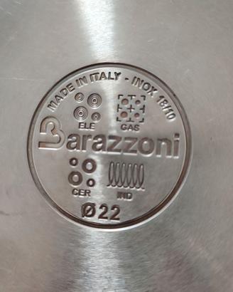 Set batteria barazzoni acciaio inox puro