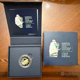 Moneta da 2 euro Amerigo Vespucci 2025 PROOF