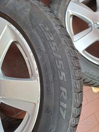 gomme inv.225/55 17  con cerchi originali Audi